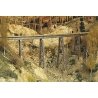Tall Steel Viaduct Kit -- 150′ Long w/Bents & (3) 7′ Sections of HOn3 Code 55 Bridge Flex-Trak, HOn3 Micro Engineering 75540