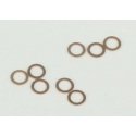 Thrust Washers -- 2.0mm Inside Diameter, 3.0mm Outside Diameter, .010′ Thickness, Bronze , All Scales, Northwest Short Line 10