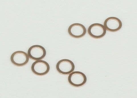 Thrust Washers -- 2.0mm Inside Diameter, 3.0mm Outside Diameter, .010′ Thickness, Bronze , All Scales, Northwest Short Line 10