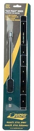 Track-Powered Passenger Car Lighting Kit -- 10-9/32 x 3/4′ 26.1 x 1.7cm, HO, Rapido Trains Inc 102033
