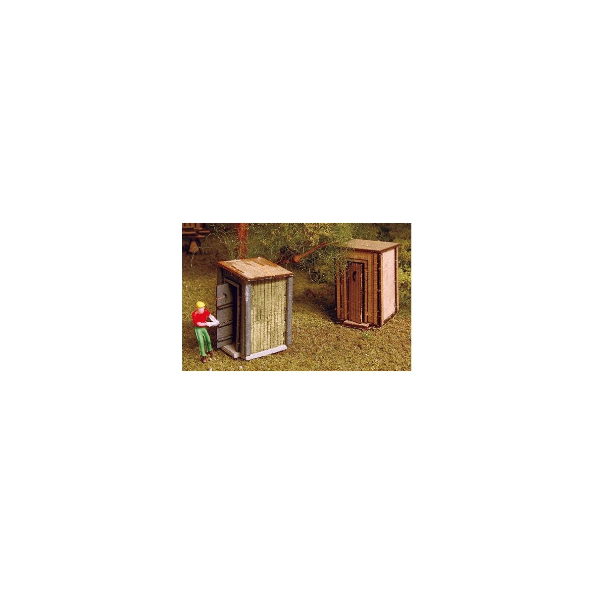 Out House - Laser-Cut Wood Kit -- 7/16 x 7/16 x 5/8′ 1.1 x 1.1 x 1.6cm pkg(2), N GCLaser 145