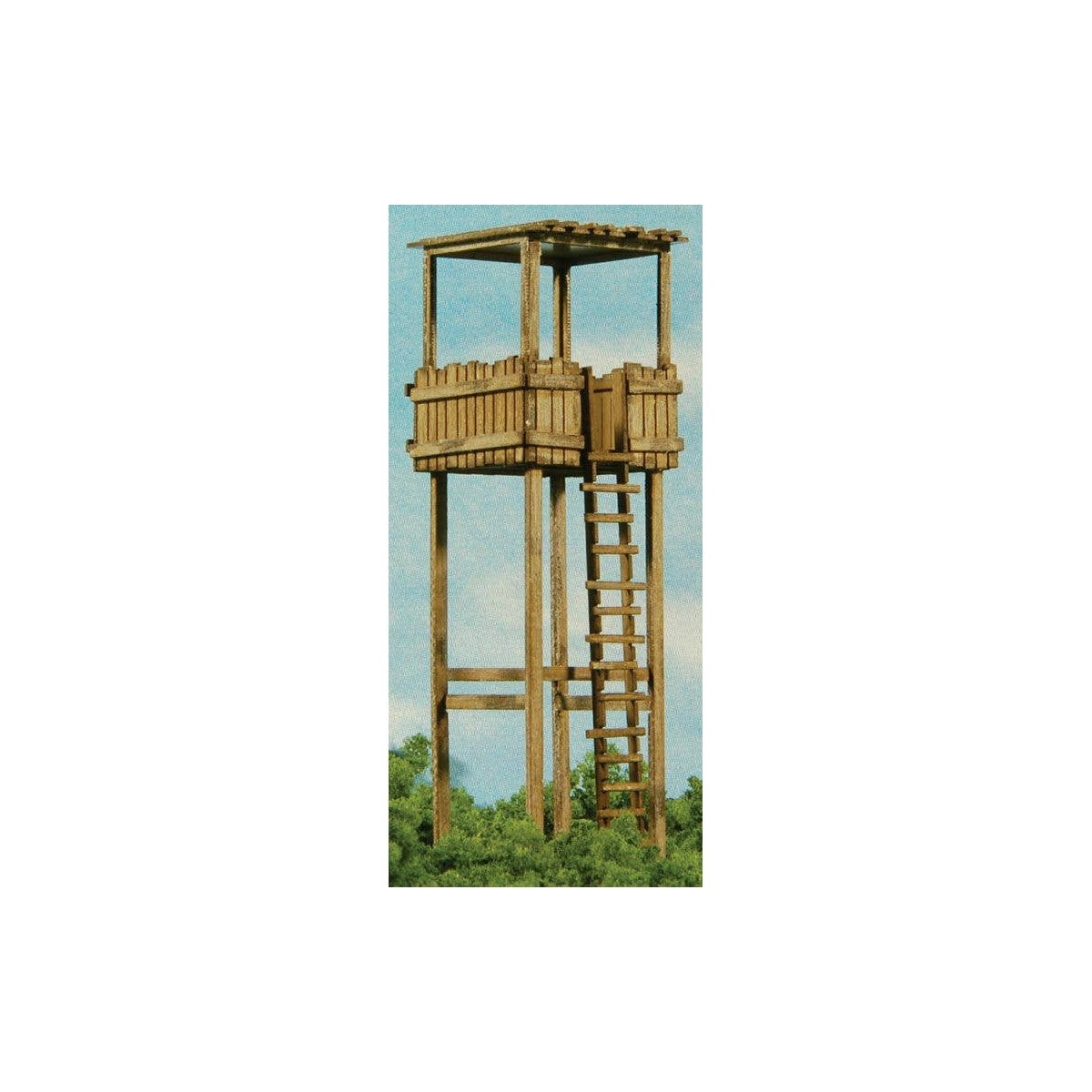 Hunter′s Stand -- Laser-Cut Matboard Kit - 15/16 x 1-1/8 x 3′, HO GCLaser 19085