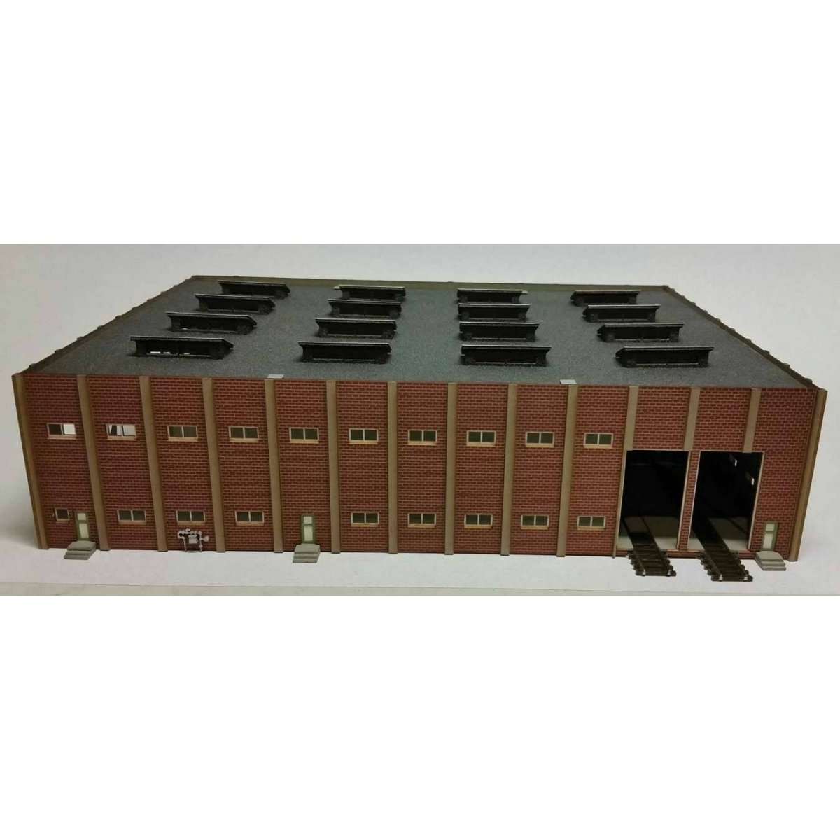 Large Car Repair Shop -- Laser-Cut Kit - 12-3/8 x 9-3/4 x 3′, N GCLaser 9117