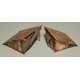 Hobo Lean-To Set - Kit (Laser-Cut Wood) -- One Each: 1-1/4 x 1-3/8 x 13/16′ & 1-1/16 x 1-1/8 x 11/16′, HO GCLaser 1268