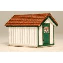 Gas House - Kit (Laser-Cut Wood) -- 3/4 x 1-3/16 x 3/4′, N, GCLaser 294