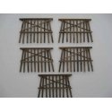Double Track Bents pkg(5) -- 12′ Tall, O, Grand Central Scenery TB31