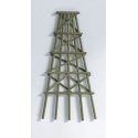 Wood Trestle Bents - Assembled -- Extra Large - 8-1/2′ 21.6cm Tall pkg(5), HO, Grand Central Scenery TB4