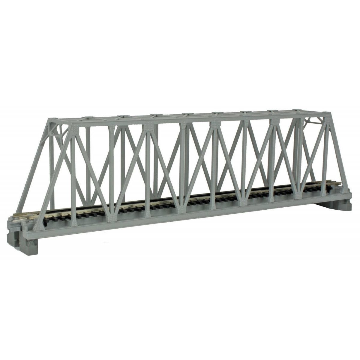 Single-Track Truss Bridge - Unitrack -- Gray 9-3/4′ 24.8cm, N Kato USA Inc 20432