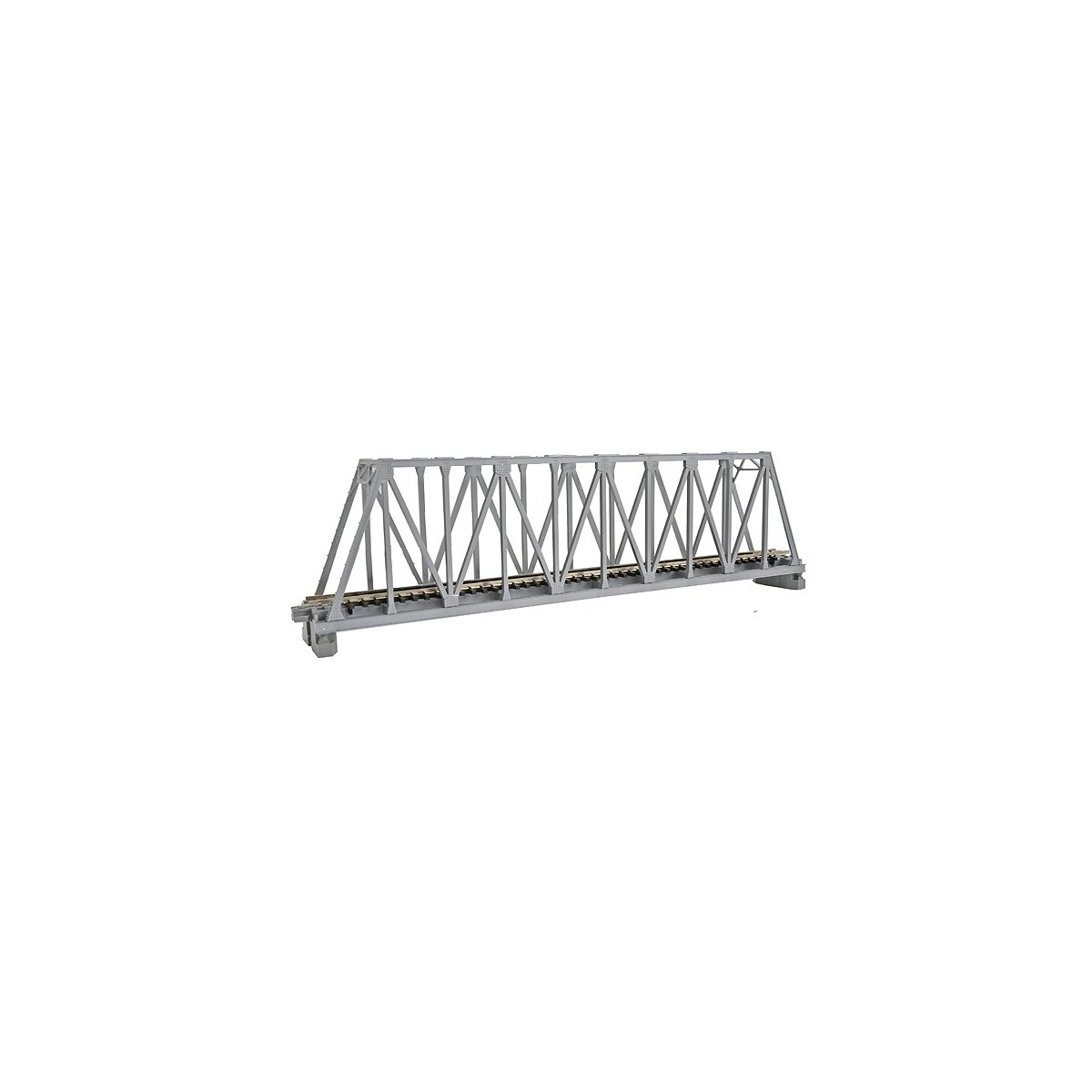 Single-Track Truss Bridge - Unitrack -- Silver 9-3/4′ 24.8cm, N Kato USA Inc 20433