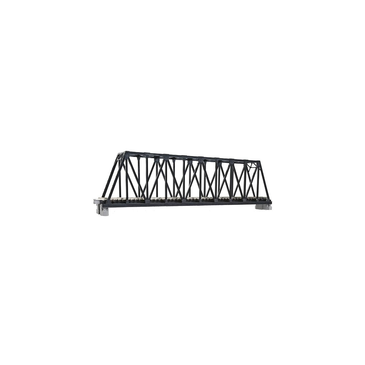 Single-Track Truss Bridge - Unitrack -- Black 9-3/4′ 24.8cm, N Kato USA Inc 20434
