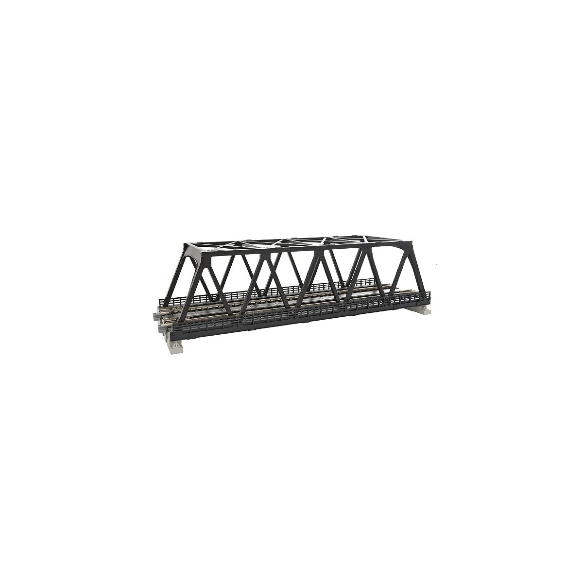 Double-Track Truss Bridge -- 9-3/4′ 24.8cm (black), N Kato USA Inc 20438