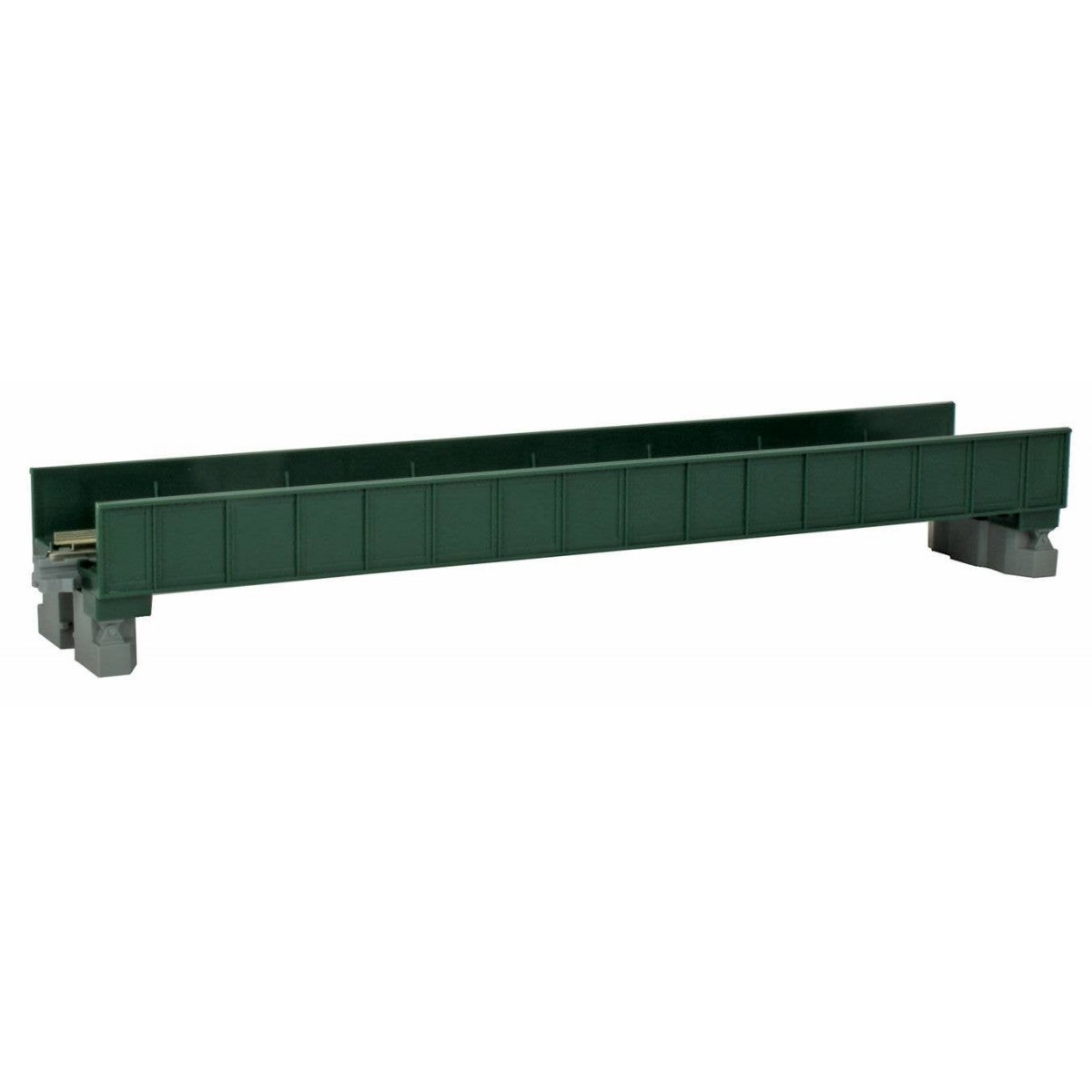 Single-Plate Girder Bridge - 7-5/16′ 186mm -- Green, N Kato USA Inc 20451