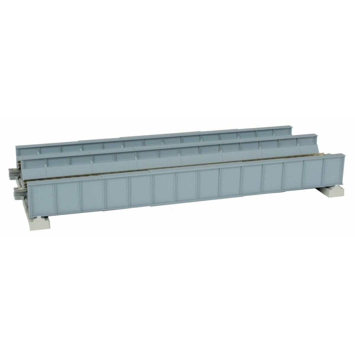 Double-Track Plate Girder Bridge -- 7-13/32′ 186mm (gray), N Kato USA Inc 20457