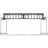 Deck Girder Bridge -- 4-31/32′ 124mm Long (black), N Kato USA Inc 20464