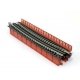 Single-Track Curved Deck-Girder Bridge, Code 80 Track - Assembled - Unitrack -- 17-5/8′ 448mm Radius, 15 Degrees (red), N Kato