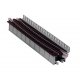 Single-Track Curved Deck-Girder Bridge, Code 80 Track - Assembled - Unitrack -- 17-5/8′ 448mm Radius, 15 Degrees (gray), N Kat