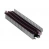 Single-Track Curved Deck-Girder Bridge, Code 80 Track - Assembled - Unitrack -- 17-5/8′ 448mm Radius, 15 Degrees (gray), N Kat