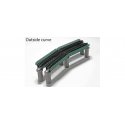 Single-Track Curved Deck-Girder Bridge 4-Pack, Code 80 Track - Unitrack -- 19′ 481mm Radius, 60 Degrees (gray), N, Kato USA In
