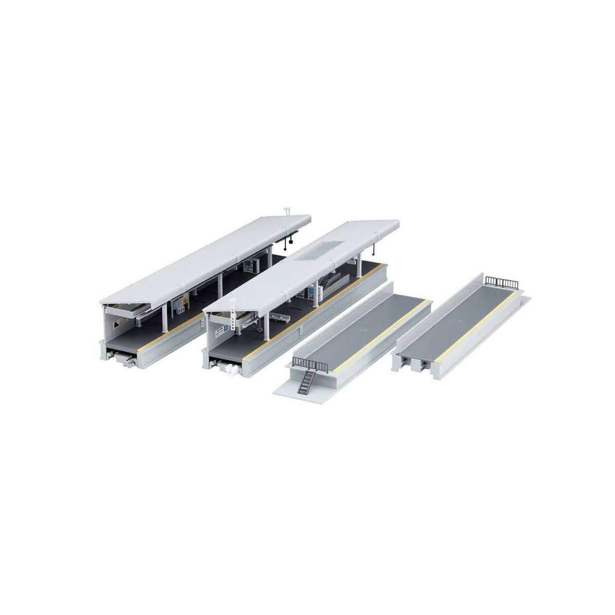 One-Sided Suburban Platform DX Set -- Kit, N Kato USA Inc 23161