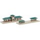 North American Suburban Station -- Kit - 9-11/16 x 3′ 24.6 x 7.6cm, N Kato USA Inc 31650