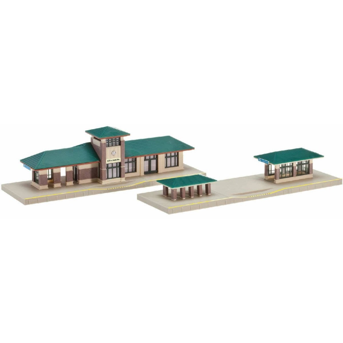 North American Suburban Station -- Kit - 9-11/16 x 3′ 24.6 x 7.6cm, N Kato USA Inc 31650