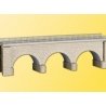 Straight Stone Viaduct -- Gray 7-1/2 x 1-1/2′ 18.7 x 3.8cm, N Kibri 37660