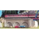 Center Stone Arched Arcades -- 33.9cm, N, Kibri 37670