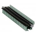 Single-Track Curved Deck-Girder Bridge, Code 80 Track - Assembled - Unitrack -- 19′ 481mm Radius, 15 Degrees (gray), N, Kato U