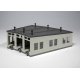 Three-Stall Concrete Roundhouse -- Kit - 7-7/8′ 20cm Deep, 10-Degree Stalls, N Kato USA Inc 23240