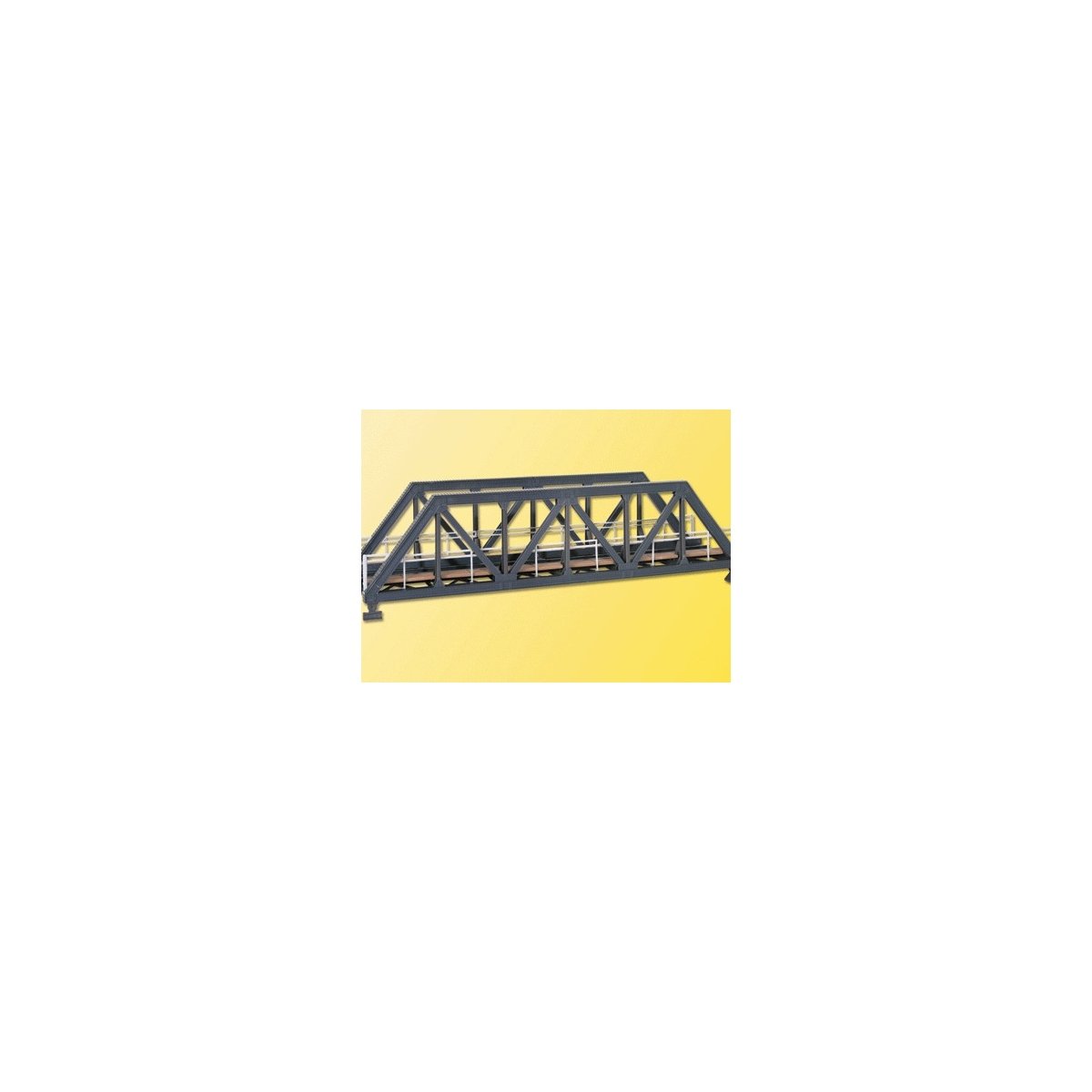 Steel Truss Bridge w/o Bridgeheads -- Single Track 27.5 x 8 x 7.5cm, HO Kibri 39701