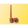 Boiler House w/Chimney -- 7-3/32 x 5-3/32 x 14-9/16′ 18 x 15 x 37cm, HO Kibri 39821
