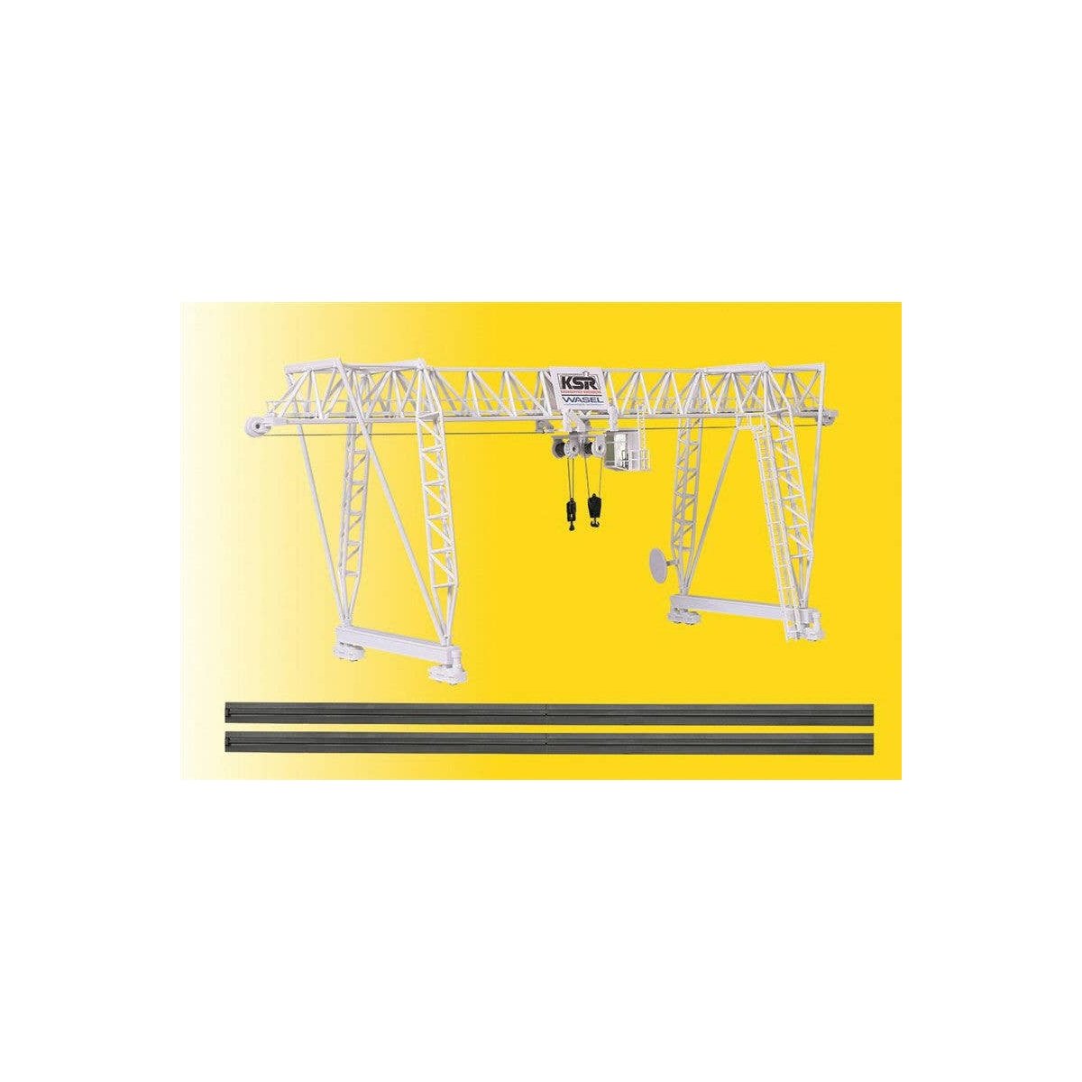 Wasel Gantry Crane -- Kit - 17-5/16 x 6-11/16 x 7-1/16′ 44 x 17 x 18cm, HO Kibri 38531