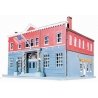 Woodlawn Police Station -- Kit - 6-1/4 x 8-3/8′ 15.9 x 21.3cm, HO Life-Like Products 1382