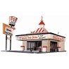 Kentucky Fried Chicken(R) Drive-In -- Kit - 8-3/8 x 4-1/4′ 21.3 x 10.8cm, HO Life-Like Products 1394