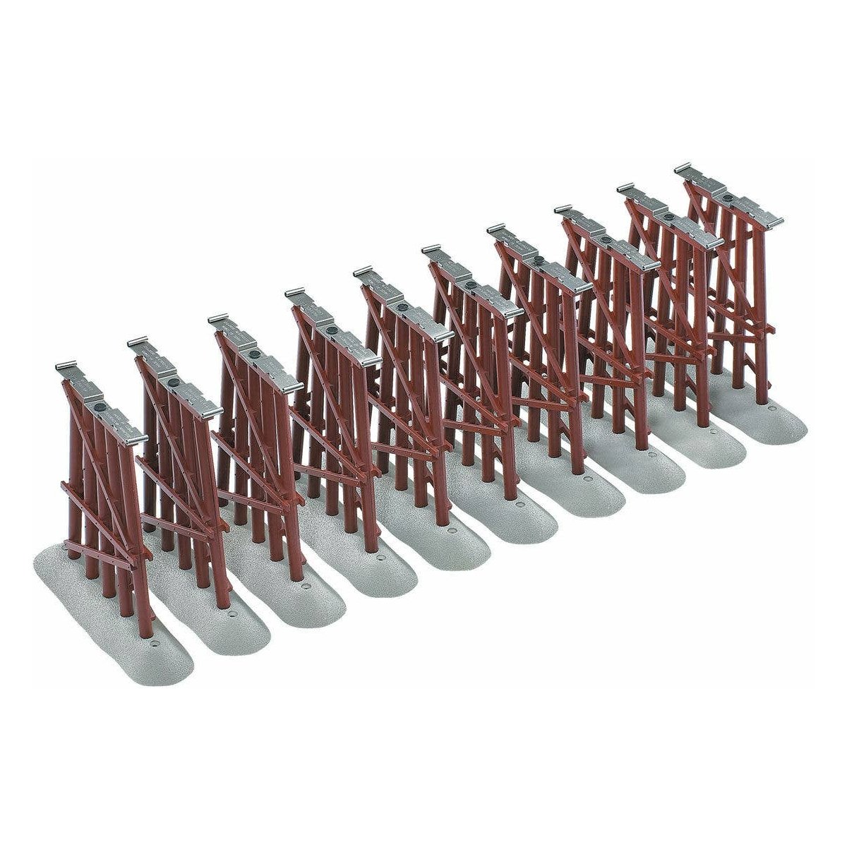 FasTrack Elevated Trestle -- 10 Pieces, All 5-1/2′ 14cm Tall, O Lionel 612038