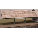 Flagstop Covered Platform -- Laser-Cut Wood Kit - 40 x 15 Scale Feet, O, B.T.S. 17401
