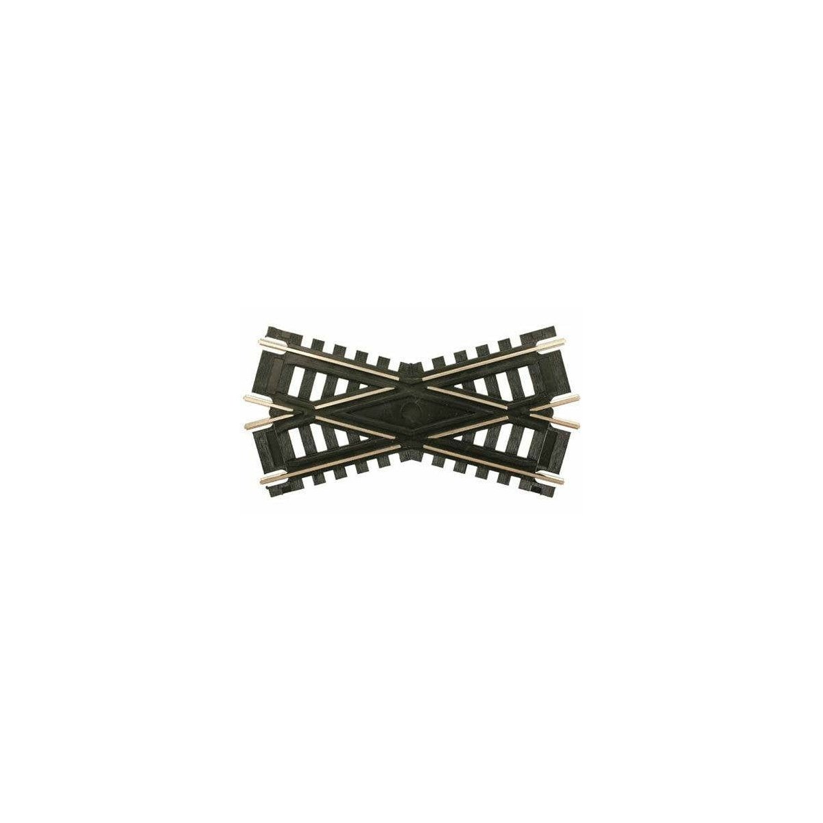 Custom-Line(R) Crossing - Code 100 -- 30-Degree, 4′ 10.2cm, Black Ties, HO Atlas Model Railroad Co. 173