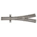 Code 55 Turnout, Nickel-Silver Rail, Brown Ties -- 2-1/2 Wye, N, Atlas Model Railroad Co. 2056