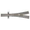 Code 55 Turnout, Nickel-Silver Rail, Brown Ties -- 2-1/2 Wye, N Atlas Model Railroad Co. 2056