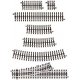 21st Century Track System(TM) Nickel Silver Rail w/Brown Ties - 3-Rail -- Straight - 10′ 25.4cm, O Atlas O 6050