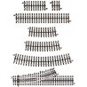21st Century Track System(TM) Nickel Silver Rail w/Brown Ties - 3-Rail -- Straight - 10′ 25.4cm, O Atlas O 6050