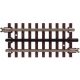 21st Century Track System(TM) Nickel Silver Rail w/Brown Ties - 3-Rail -- 4-1/2′ Straight, O Atlas O 6051