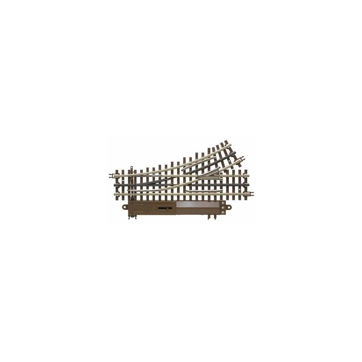 21st Century Track System(TM) Nickel Silver Rail w/Brown Ties - 3-Rail -- O36 Left Hand Remote Custom Supreme Switch, O Atlas O 