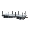 18′ Wood Flatcar - Spectrum(R) -- Data Only (black) pkg(2), On30, Bachmann Industries 26512