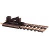 Bumper -- Code 100 Nickel-Silver Rail, Black Ties, HO Atlas Model Railroad Co. 843
