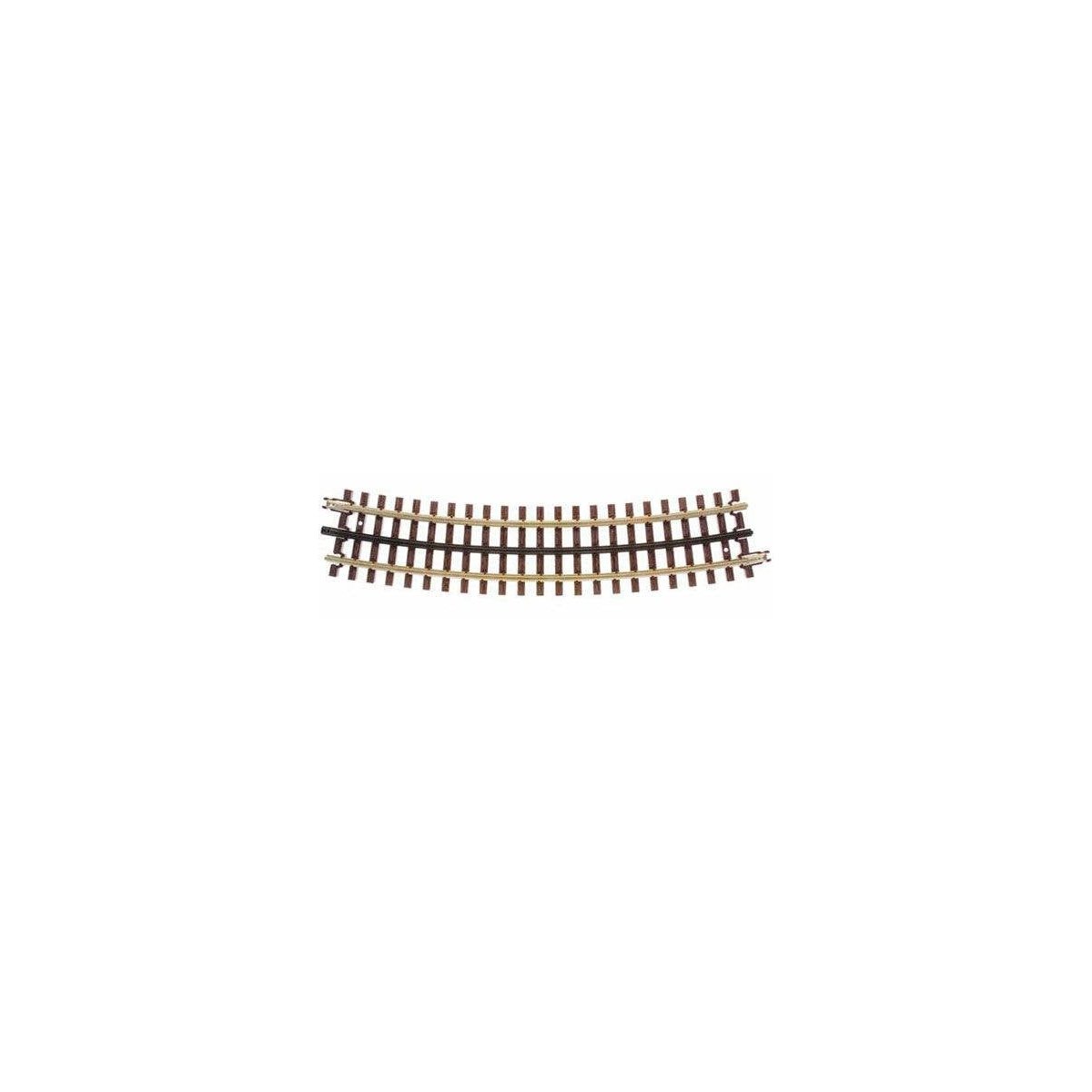 21st Century Track System(TM) Nickel Silver Rail w/Brown Ties - 3-Rail -- O54 Full Curved Section (16pcs./circle), O Atlas O 606