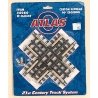 21st Century Track System(TM) Nickel Silver Rail w/Brown Ties - 3-Rail -- 90-Degree Crossing, O Atlas O 6080