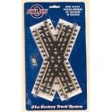 21st Century Track System(TM) Nickel Silver Rail w/Brown Ties - 3-Rail -- 45-Degree Crossing, O Atlas O 6081