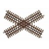 21st Century Track System(TM) Nickel Silver Rail w/Brown Ties - 3-Rail -- 60 Degree Crossing, O Atlas O 6083