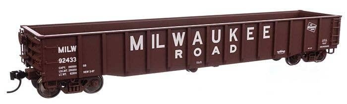 53′ Thrall Gondola - Ready to Run -- Milwaukee Road 92433, HO, WalthersProto 105515
